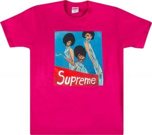 Футболка Supreme Group Tee 'Dark Pink', розовый