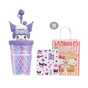 Кружка стеклянная Kuromi My Melody с 3D-эффектом, 500 мл Sanrio, Kuromi[Free Kuromi Sticker+Shopping Bag]