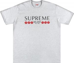 Футболка Supreme Milano Tee 'Ash Grey', серый