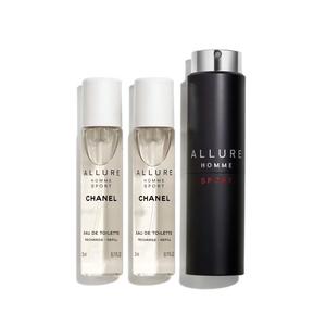 Туалетная вода с возможностью смены блока Chanel Allure Homme Sport, 3х20 мл