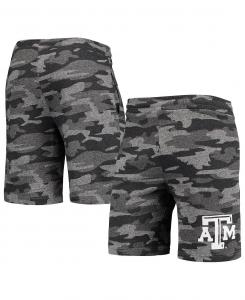 Мужские угольно-серые шорты texas a&m aggies camo backup terry jam lounge Concepts Sport, мульти