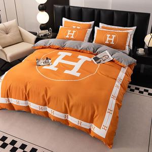 LUOLAI HOME Комплект постельного белья Bed Sheet Style 2.0, пододеяльник 220x240 см, цвет Big H