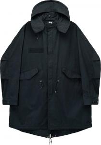 Парка Stussy Nyco Fishtail Parka 'Black', черный