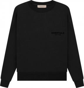 Толстовка Fear of God Essentials Crewneck 'Stretch Limo', черный