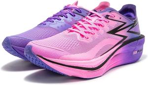 Кроссовки 361 Flame 3.0 для мужчин с широкой стопой, легкие, дышащие, с углеродной пластиной, противоскользящие, для марафонов и повседневных тренировок, профессиональные мужские кроссовки 361°, пурпурный