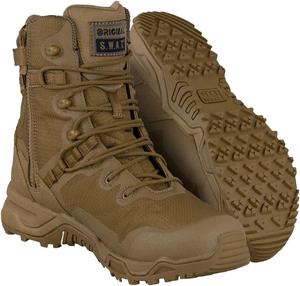 Оригинальные тактические ботинки SWAT Alpha Fury 8 с боковой молнией - высокопроизводительные легкие служебные обувь - подходят для аэропорта Original S.W.A.T., 7 Coyote