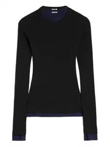 Шерстяная футболка JIL SANDER, черный