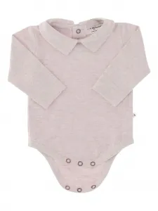 Боди с длинными рукавами и воротником 1+ In The Family, розовый