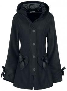 Короткое пальто Poizen Industries Alison Coat, черный