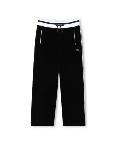 Детские спортивные штаны для девочки черного однотонного цвета Hugo
