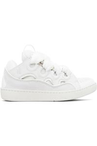 Кроссовки из натуральной кожи Lanvin, белый