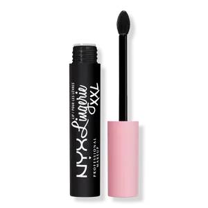 Жидкая матовая помада Lip Lingerie XXL, стойкая NYX Professional Makeup, Naughty Noir (black)