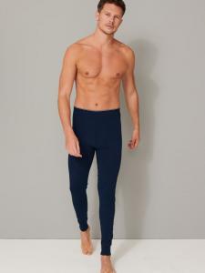 Schiesser Длинное нижнее белье 95/5 темно-синего цвета