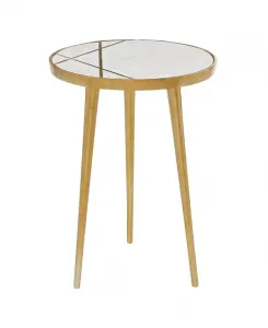 Алюминиевый современный журнальный столик Rosemary Lane, gold-tone