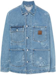 Carhartt WIP штамп джинсовая куртка, синий