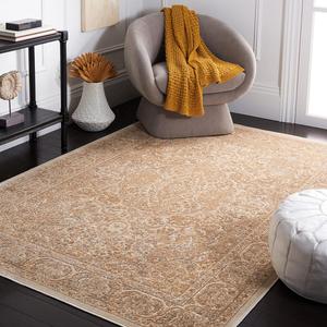 Ковер SAFAVIEH, 161 x 229 см, Paradise Collection, Stone & Cream, традиционный восточный дизайн из вискозы, идеален для помещений с высокой проходимостью в гостиной, спальне (PAR169-3444)