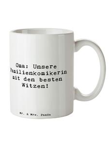Кружка-комик Бабушка с надписью белого цвета Mr. & Mrs. Panda