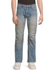 Джинсы Moto-Worker с потертостями Helmut Lang, цвет Tinted Mid