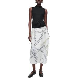 Повседневная длинная юбка женская белая Cos