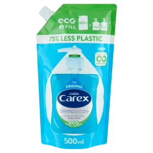 Carex Original сменный блок антибактериального жидкого мыла для рук, 500 мл