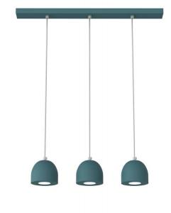 Подвесной светильник Lumicom Campanella Linear X3, 69x69x12 см, синий