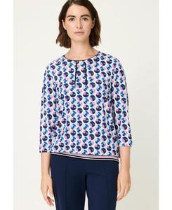 Женская футболка в горошек Olsen, Peony pink