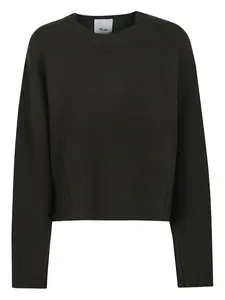 Свитер с круглым вырезом ALLUDE, черный