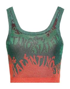 Кроп-топ Valentino Garavani, зеленый