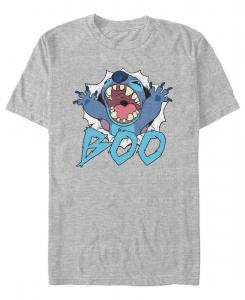 Мужская футболка с графическим принтом "Лило и Стич" Fifth Sun, Gray Heather