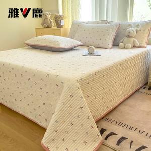 Yalu Комплект постельного белья из 3 предметов (покрывало 230х250 см, 2 наволочки), молочный бархат, утепленный, цвет Butterfly Bow