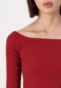 Топ с длинными рукавами Even&Odd, бордовый