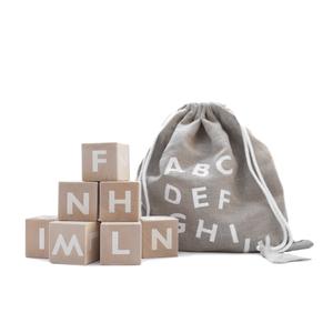 Деревянные блоки с буквами, белые, ох нет Inna marka