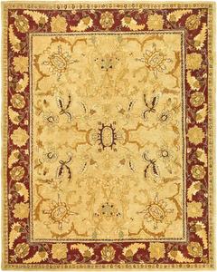 Ковер SAFAVIEH, 275 x 366 см, Taj Mahal Collection, Sage & Red, ручная работа, традиционная шерсть, идеально для помещений с высокой проходимостью в гостиной, спальне (TJM121A)