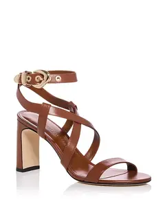 Женские сандалии Maven на блочном каблуке 75 мм Stuart Weitzman, коричневый