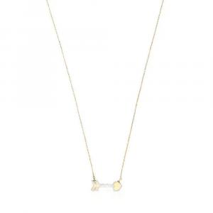 Колье с подвеской Tous San Valentin Arrow Mother Of Pearl, золото/перламутр