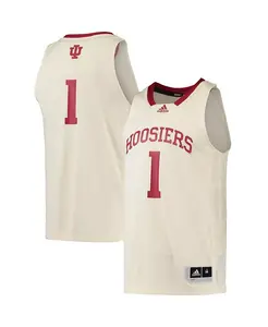 Мужская баскетбольная майка Swingman команды Indiana Hoosiers 1 adidas, коричневый/бежевый
