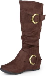 Женские сапоги Journee Collection до середины голенища, Brown