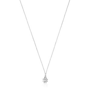 Колье с подвеской Tous Les Classiques With Medium Diamond Rosette, белое золото/бриллианты