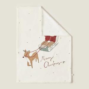 Детское одеяло Zara Home Father Christmas Fleece, белый