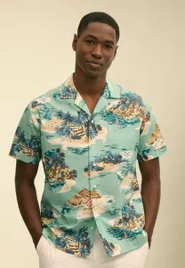 Рубашка с островным принтом Brooks Brothers, Blue