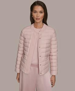Женская пуховая куртка с воротником Donna Karan Weekend, Pink Wisteria