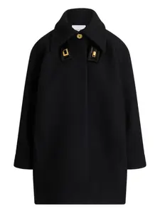 Пальто с потайной застежкой PATOU, черный