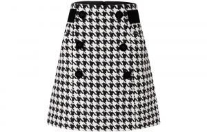 KARL LAGERFELD / Karl Lagerfeld Jeans Юбка-мини джинсовая Karl Lagerfeld для женщин черная белая