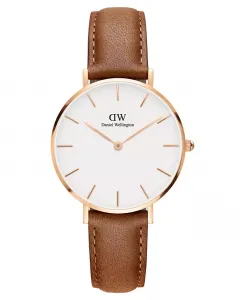 Женские наручные часы Petite Durham из коричневой кожи, 32 мм Daniel Wellington