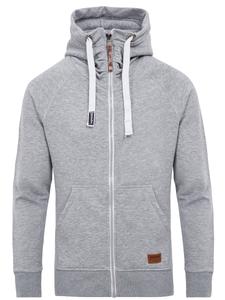 Толстовка с капюшоном на молнии yazubi Jacob, светло-серый