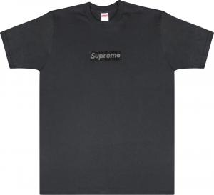 Футболка Supreme x Swarovski Box Logo, черный