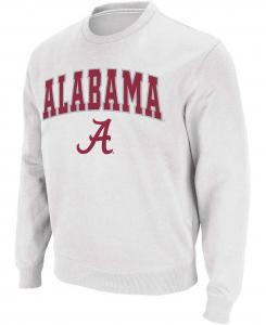 Мужская белая толстовка с круглым вырезом и логотипом alabama crimson tide arch logo Colosseum, белый