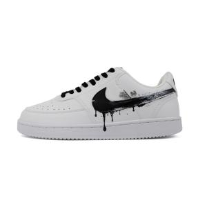 Nike Кроссовки low top Court Vision Ink Trace Flowing White, амортизация, износостойкие, дышащие, нескользящие