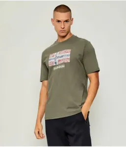 Футболка S-DRAPEAU SS relaxed fit Napapijri, зеленый