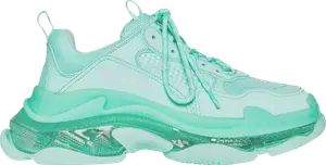 Кроссовки Balenciaga Wmns Triple S Sneaker Clear Sole - Mint, зеленый
